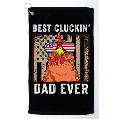 Chicken Funny Farm Best Cluckin' Dad Ever Chicken Golf Towel
