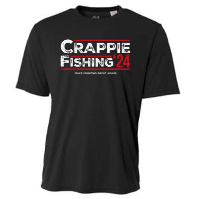 Crappie Fishing For President 2024 Funny Election Cooling Performance Crew T-Shirt