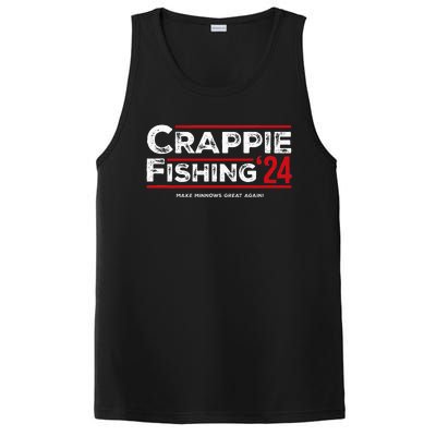 Crappie Fishing For President 2024 Funny Election PosiCharge Competitor Tank