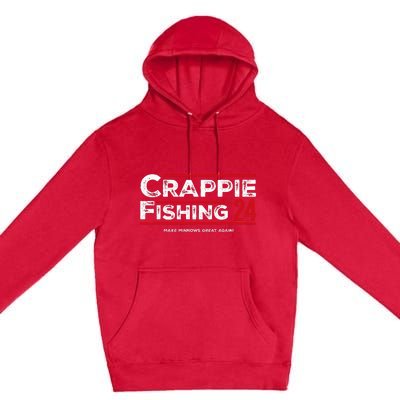 Crappie Fishing For President 2024 Funny Election Premium Pullover Hoodie