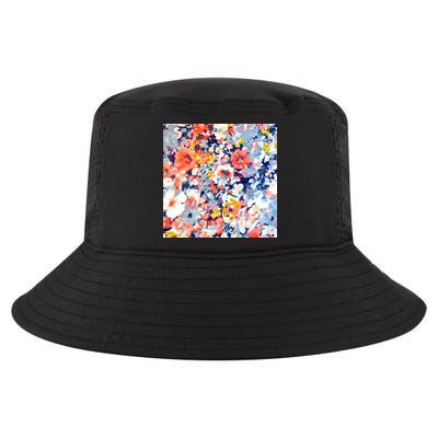 Colorful Flower Fabric Floral Pattern Cool Comfort Performance Bucket Hat