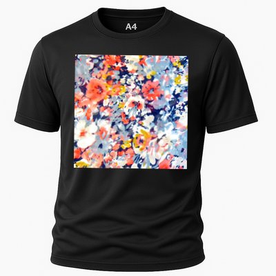 Colorful Flower Fabric Floral Pattern Performance Shirt
