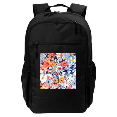 Colorful Flower Fabric Floral Pattern Backpack