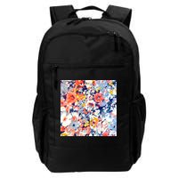 Colorful Flower Fabric Floral Pattern Backpack