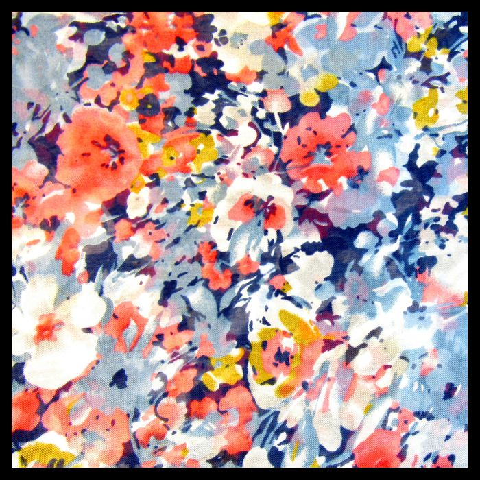 Colorful Flower Fabric Floral Pattern Backpack