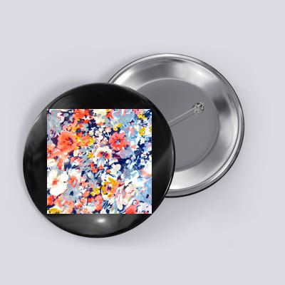 Colorful Flower Fabric Floral Pattern Button