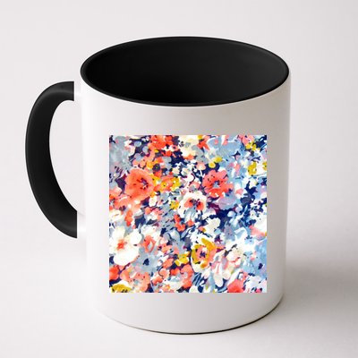Colorful Flower Fabric Floral Pattern Mug