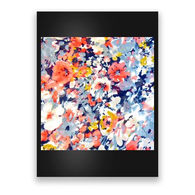 Colorful Flower Fabric Floral Pattern Poster
