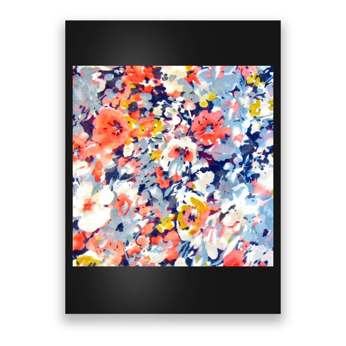 Colorful Flower Fabric Floral Pattern Poster