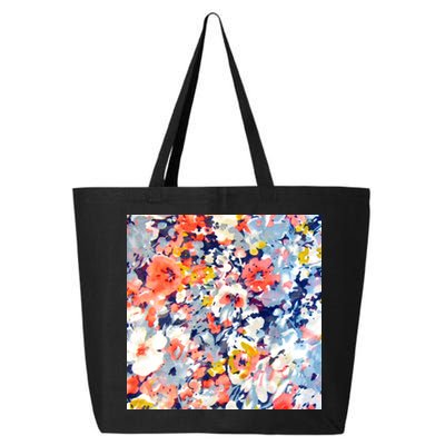 Colorful Flower Fabric Floral Pattern 25L Jumbo Tote