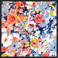 Colorful Flower Fabric Floral Pattern Hat