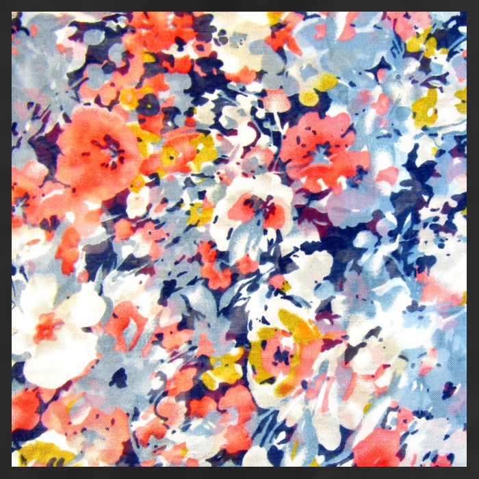 Colorful Flower Fabric Floral Pattern Hat