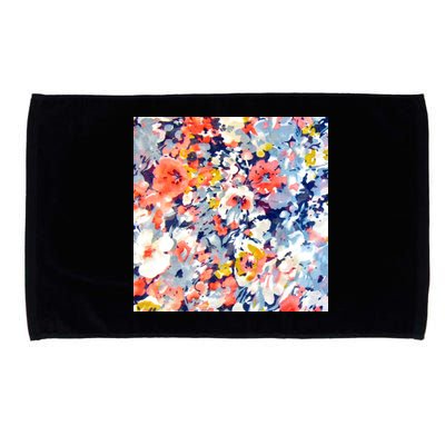 Colorful Flower Fabric Floral Pattern Microfiber Hand Towel