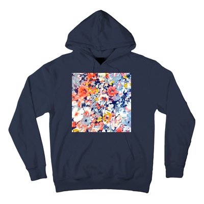 Colorful Flower Fabric Floral Pattern Hoodie