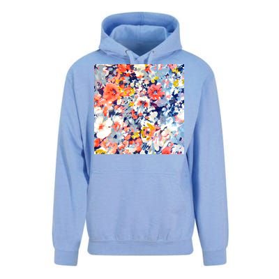 Colorful Flower Fabric Floral Pattern Unisex Surf Hoodie