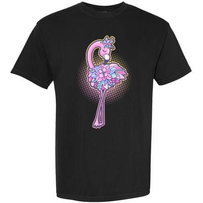 Cute Floral Flamingo Garment-Dyed Heavyweight T-Shirt