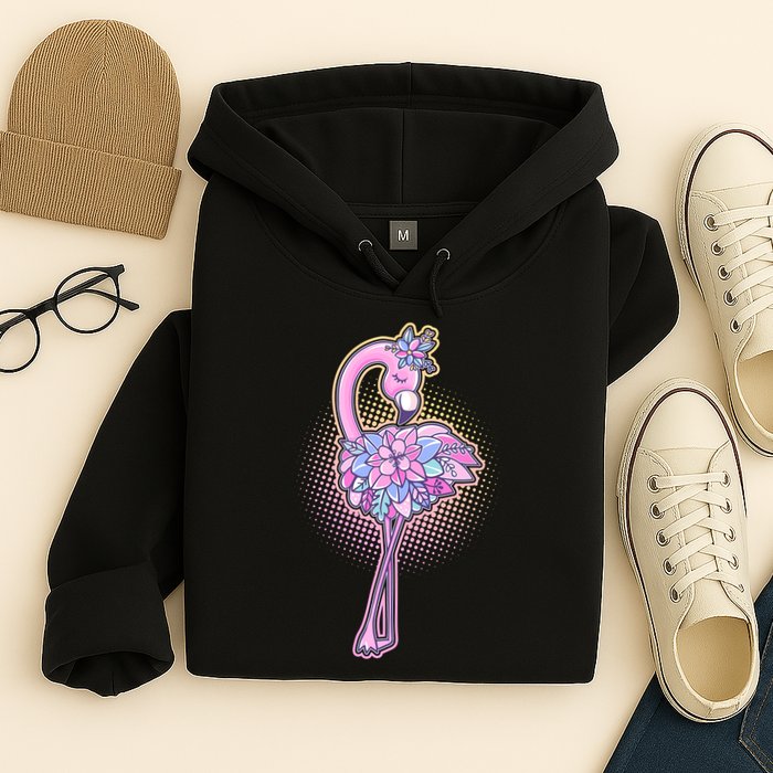 Cute Floral Flamingo Hoodie