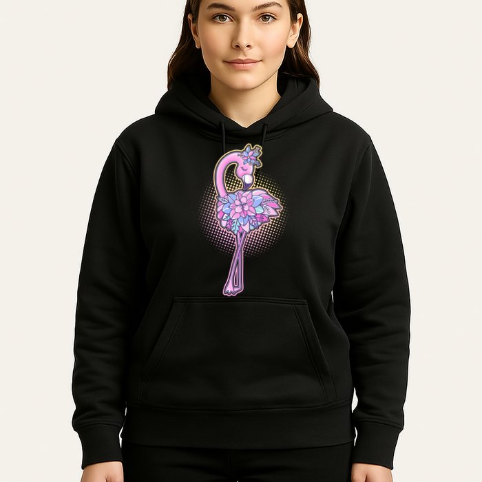 Cute Floral Flamingo Hoodie