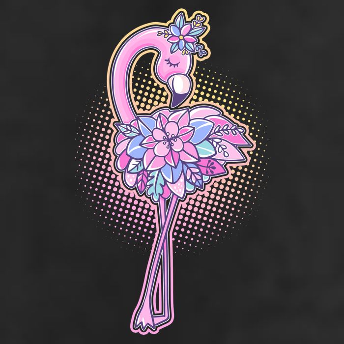 Cute Floral Flamingo Adult Drive Performance Visor