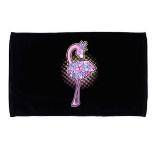 Cute Floral Flamingo Microfiber Hand Towel