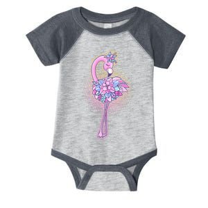 Cute Floral Flamingo Infant Baby Jersey Bodysuit