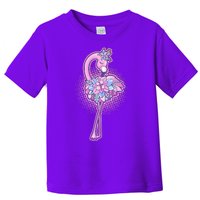 Cute Floral Flamingo Toddler T-Shirt