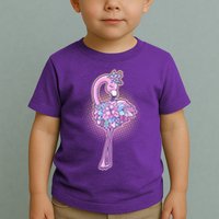 Cute Floral Flamingo Toddler T-Shirt