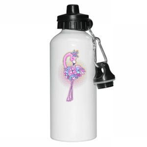 Cute Floral Flamingo Aluminum Water Bottle