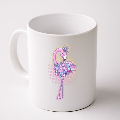 Cute Floral Flamingo Coffee Mug