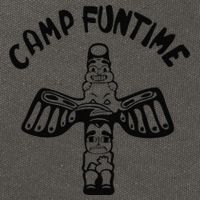 Camp Funtime, Gift, Punk, Rock, Retro, Summer Cotton Canvas Backpack