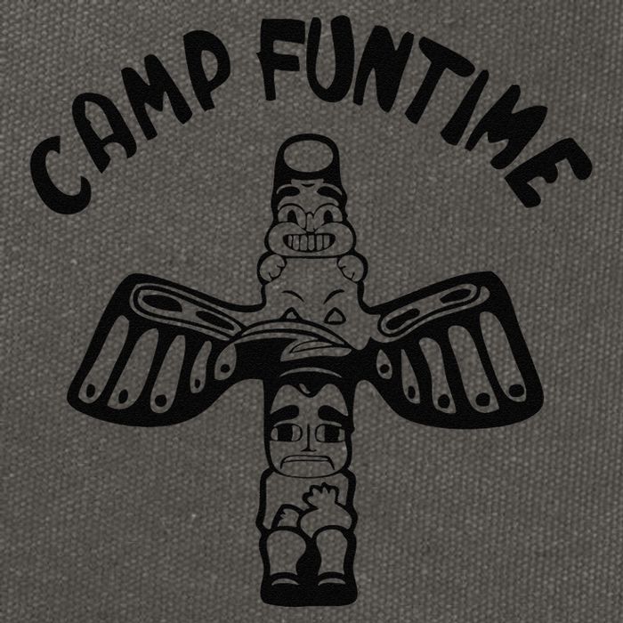 Camp Funtime, Gift, Punk, Rock, Retro, Summer Cotton Canvas Backpack