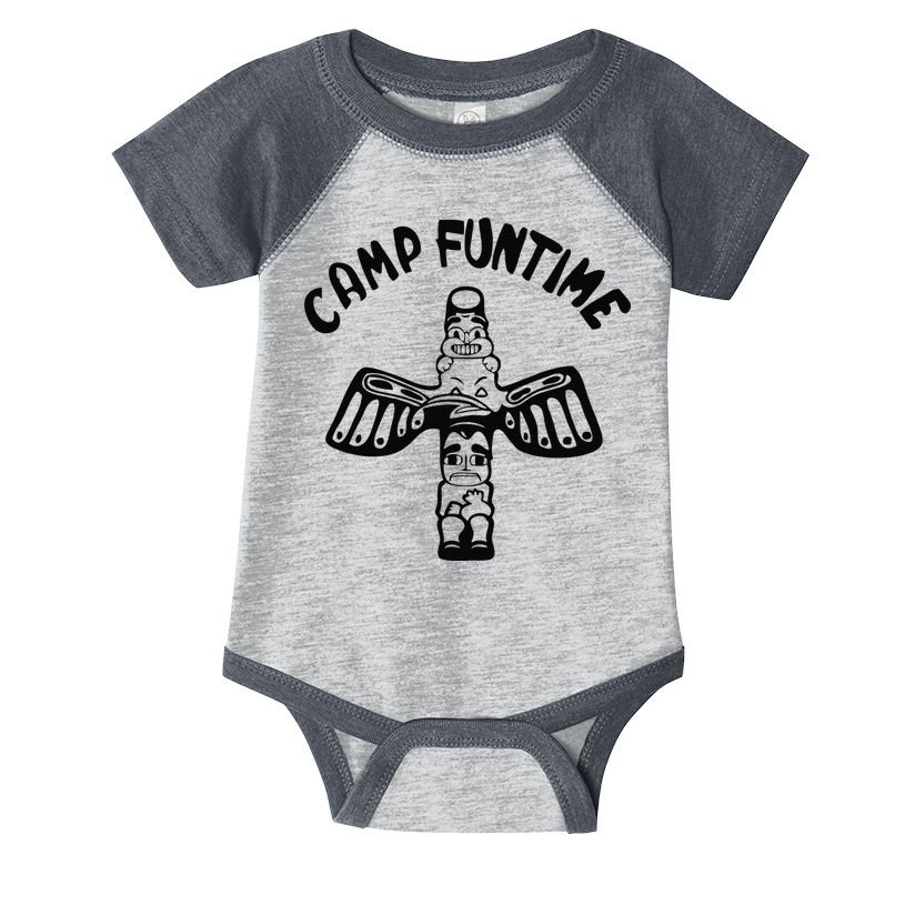 Camp Funtime, Gift, Punk, Rock, Retro, Summer Infant Baby Jersey Bodysuit
