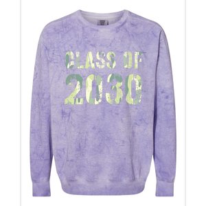 Camo Future Graduation Class Of 2030 6Th Grade Summer Camp Meaningful Gift Colorblast Crewneck Sweatshirt