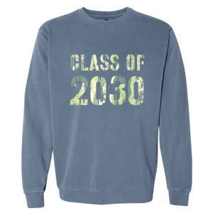 Camo Future Graduation Class Of 2030 6Th Grade Summer Camp Meaningful Gift Garment-Dyed Sweatshirt