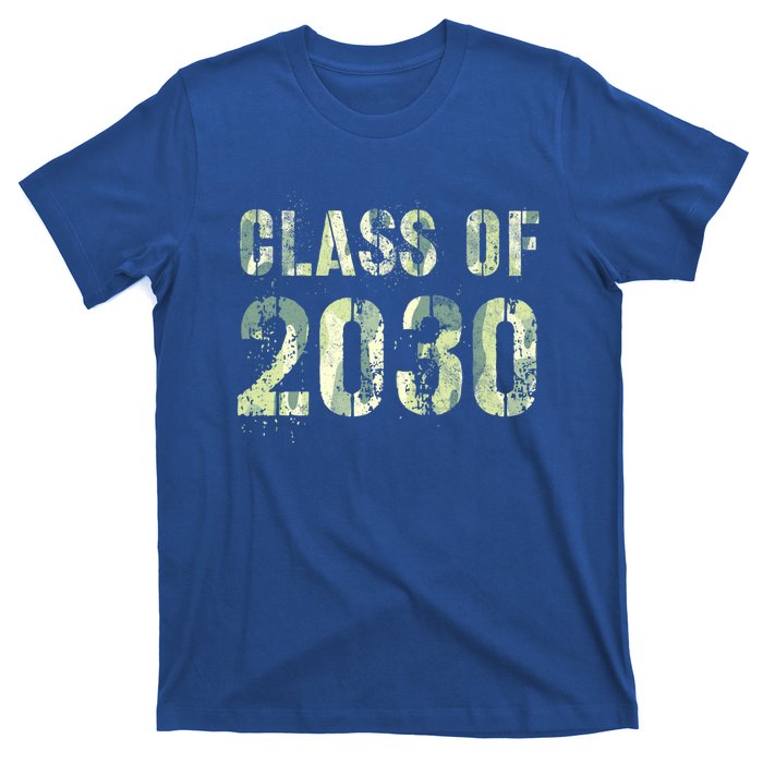 Camo Future Graduation Class Of 2030 6Th Grade Summer Camp Meaningful Gift T-Shirt