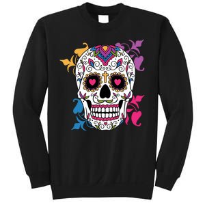 Candy Floral Graphic Skull Design Sweatshirt