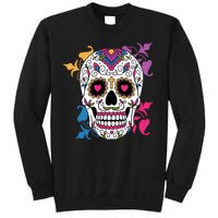 Candy Floral Graphic Skull Design Sweatshirt