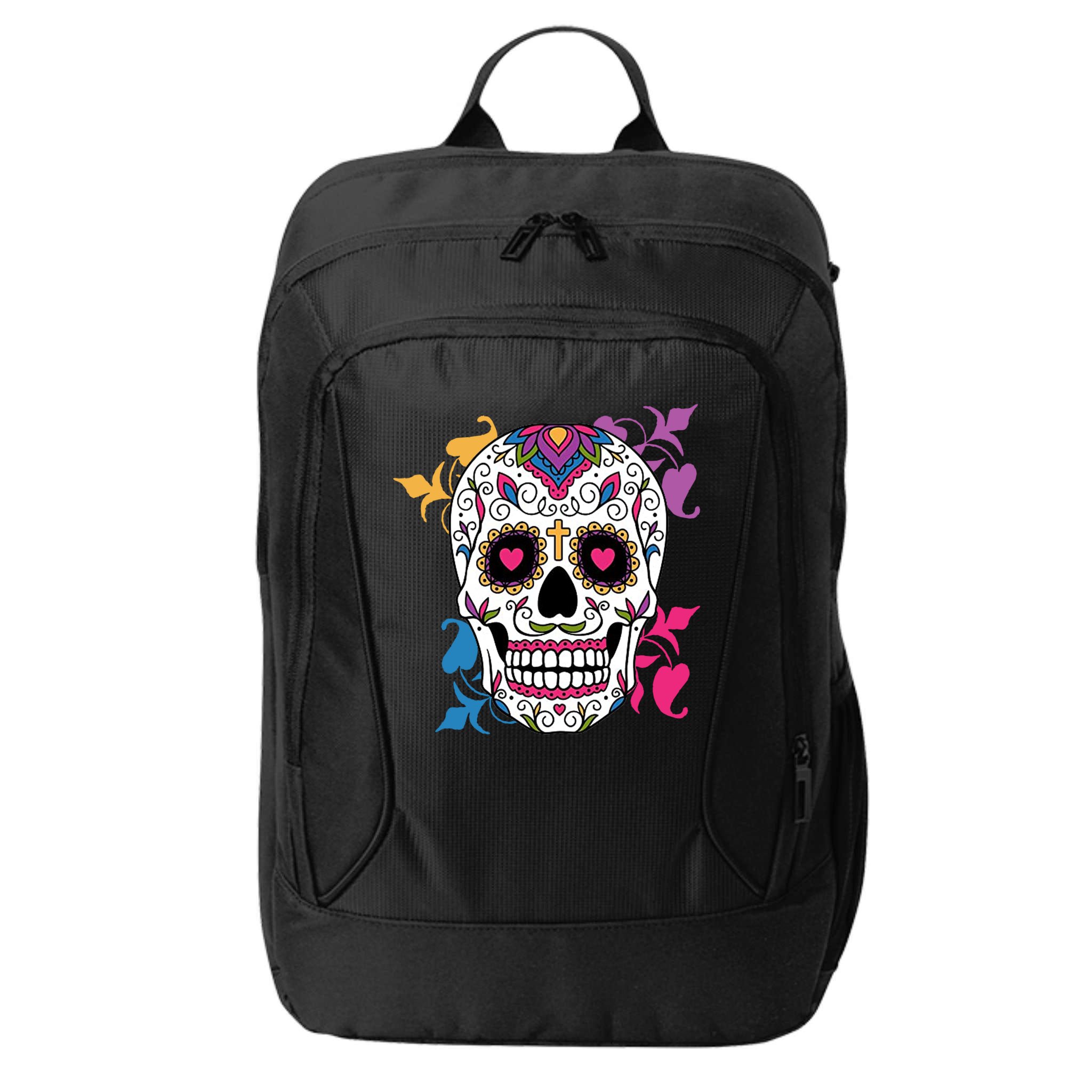 Candy Floral Graphic Skull Design City Backpack