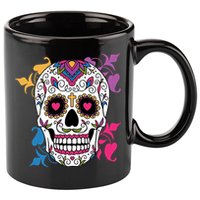 Candy Floral Graphic Skull Design 11oz C Handle Ceramic Mug