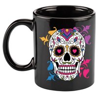 Candy Floral Graphic Skull Design 11oz C Handle Ceramic Mug