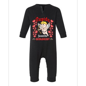 Cupids Favorite Geologist Valentines Day Gift Infant Fleece One Piece