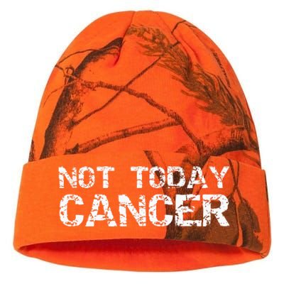 Cancer Free Gift Fun Treatment Quote Not Today Cancer Kati Licensed 12" Camo Beanie