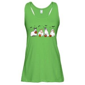 Cute Fall Ghost Bunny Rabbit Halloween Costume Spooky Season Ladies Essential Flowy Tank