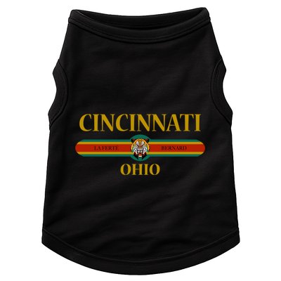 Cincinnati Funny Gift Ohio Funny Gift Fashion Design Funny Gift Tiger Face Funny Doggie Tank