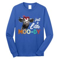 Cow Funny Gift Just A Little Moofunny Giftdy Funny Gift Cow's Lover Funny Gift F Long Sleeve Shirt