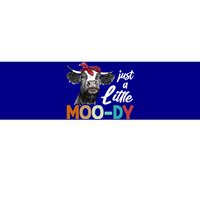 Cow Funny Gift Just A Little Moofunny Giftdy Funny Gift Cow's Lover Funny Gift F Bumper Sticker