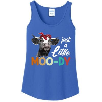 Cow Funny Gift Just A Little Moofunny Giftdy Funny Gift Cow's Lover Funny Gift F Ladies Essential Tank