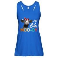 Cow Funny Gift Just A Little Moofunny Giftdy Funny Gift Cow's Lover Funny Gift F Ladies Essential Flowy Tank