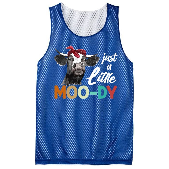 Cow Funny Gift Just A Little Moofunny Giftdy Funny Gift Cow's Lover Funny Gift F Mesh Reversible Basketball Jersey Tank