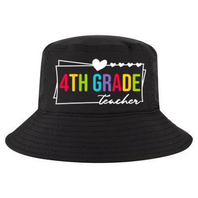 Cute Fourth Grade Teacher Heart For Teachers 4Th Grade Cool Gift Cool Comfort Performance Bucket Hat